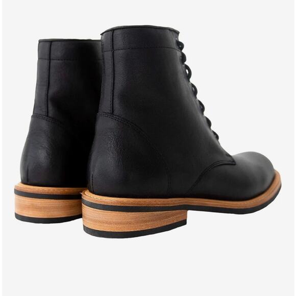 NISOLO Black Leather All-Weather Amalia Boots Size 10 - Picture 2 of 16